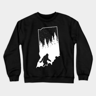 Indiana Bigfoot Gift Crewneck Sweatshirt